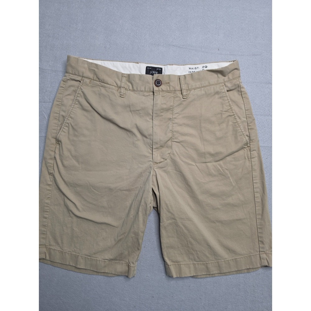 J.Crew Chino Shorts Men's 29 Beige Flat Front Slash Pocket Zip Fly Streetwear
